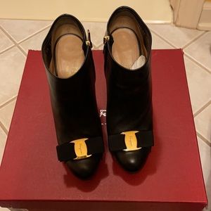 Salvatore Ferragamo Ankle Black Booties